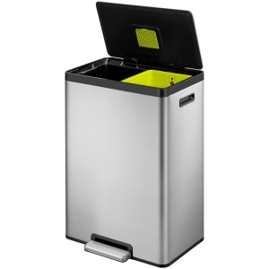 EKO EcoCasa 2 Pedaalemmer 20+20L - Mat RVS