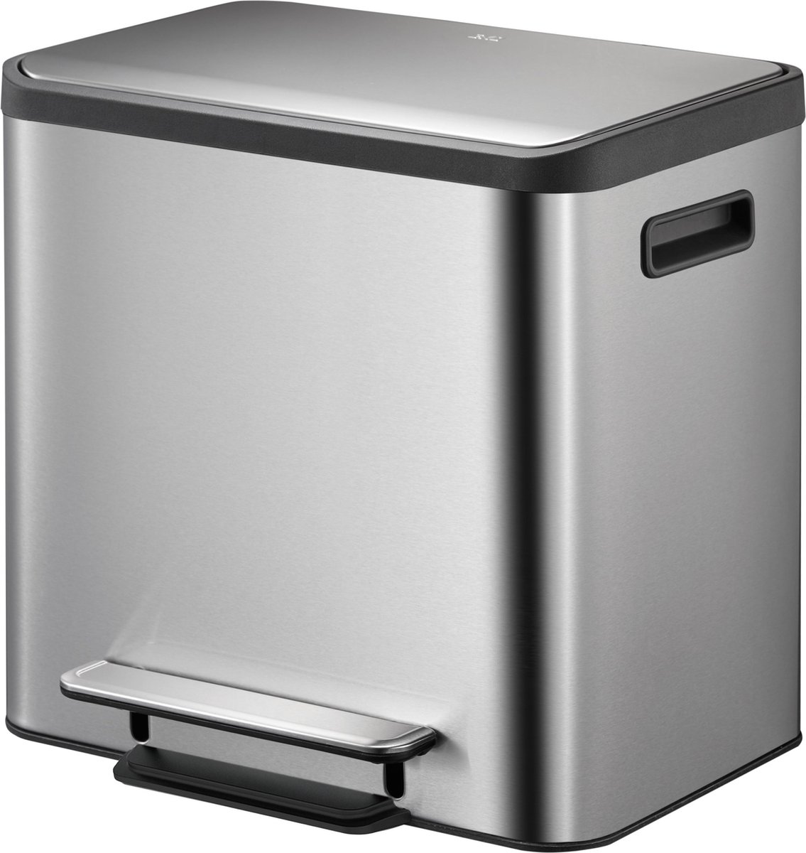 EKO EcoCasa recycling Pedaalemmer 12+12L - Mat RVS