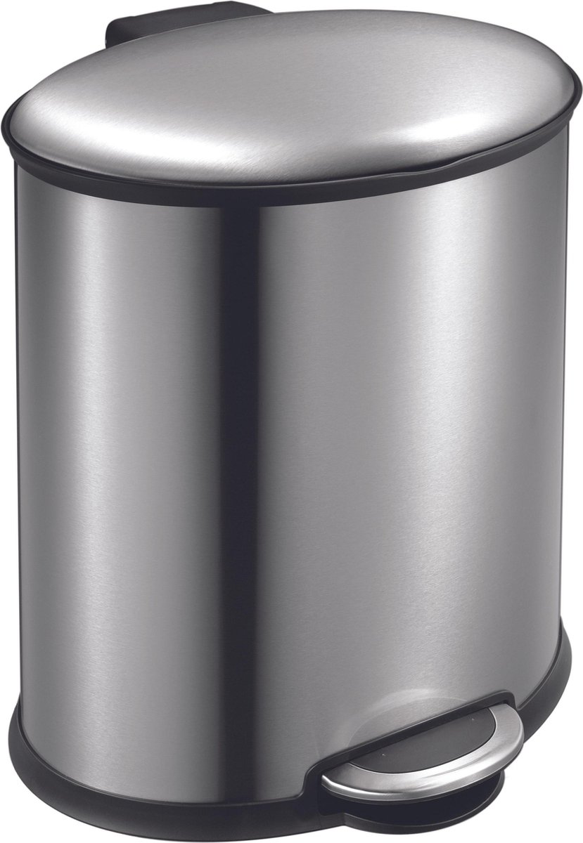 EKO Elipse Prullenbak - 20 Liter - RVS - Anti-slip