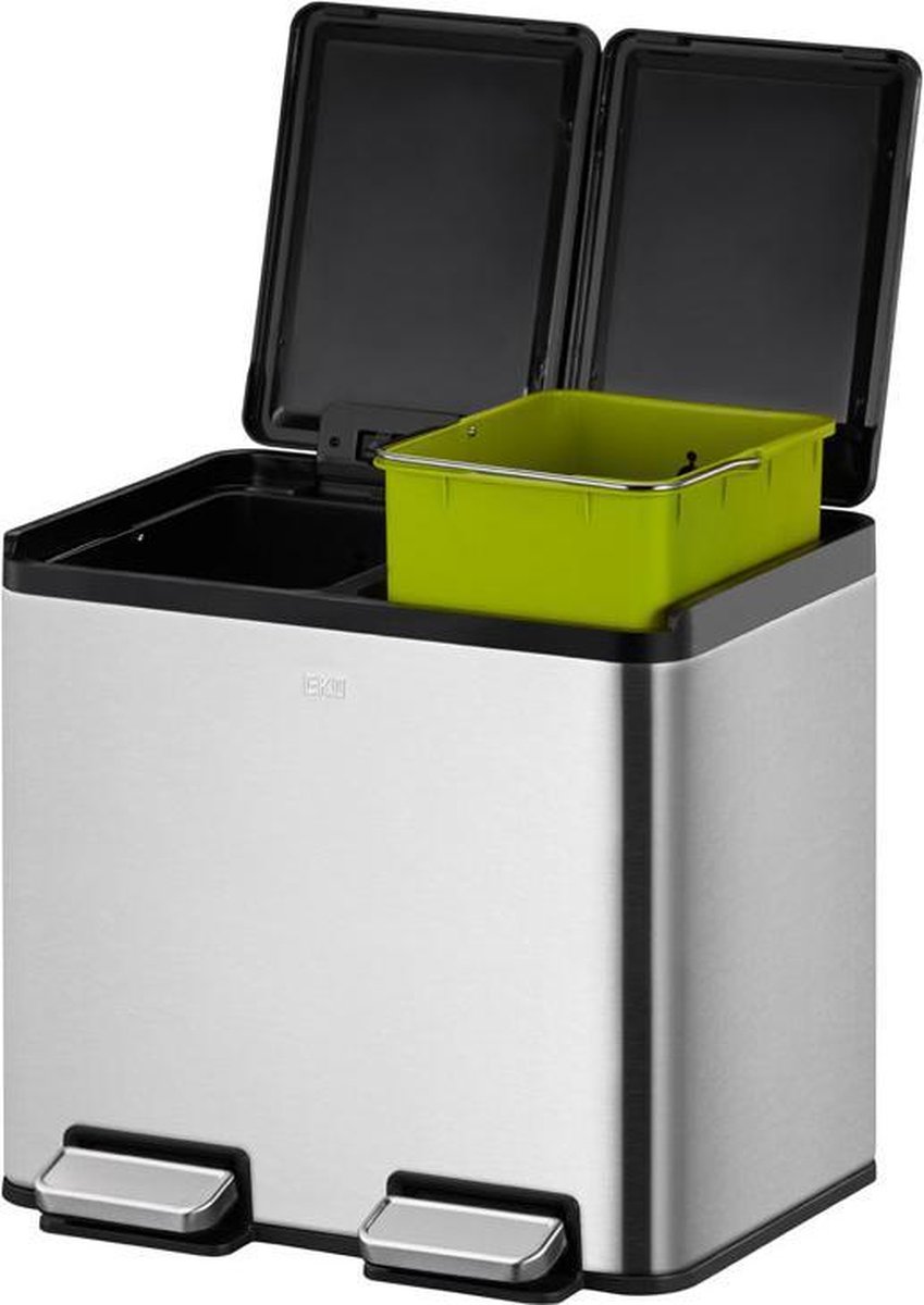EKO Essential 2 Pedaalemmer 15+15L - Mat RVS
