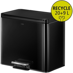 EKO Essential Pedaalemmer 20+9L - Zwart