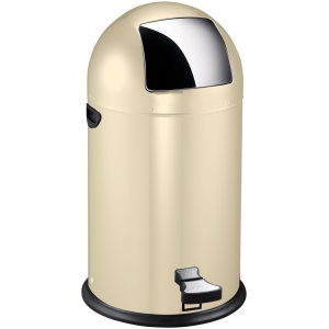 EKO Kickcan Prullenbak 33 Liter - Crème - Anti-slip