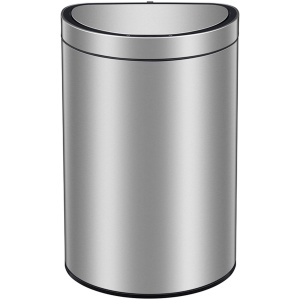 EKO Mirage Sensor Semi-Round Prullenbak 47 Liter - Mat RVS