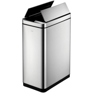 EKO Phantom Sensor Duo Prullenbak 40 Liter (2x20) - Mat RVS voor Afvalscheiding