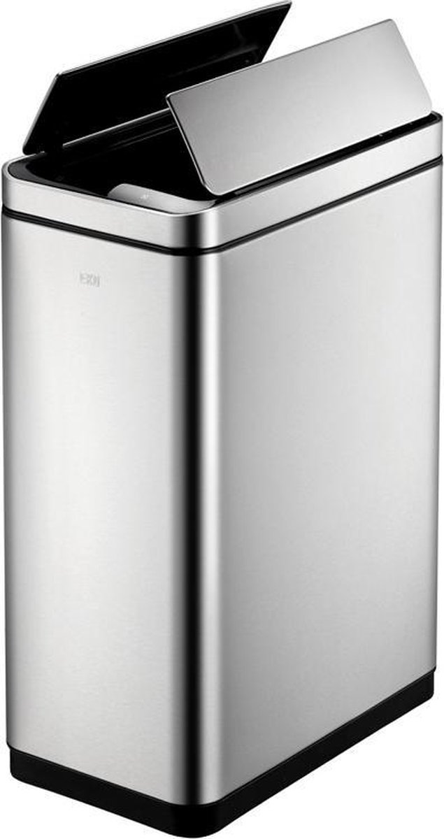 EKO Phantom Sensor Duo Prullenbak 40 Liter (2x20) - Mat RVS voor Afvalscheiding