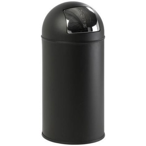 EKO Pushcan Prullenbak - 40 l - Mat Zwart