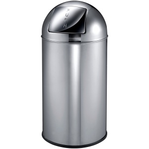 EKO Pushcan Prullenbak - 40 l - RVS