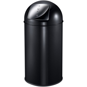 EKO Pushcan Prullenbak - 40 l - Zwart