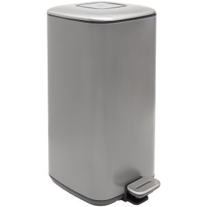 EKO Regent pedaalemmer 20 Liter - Prullenbak met uitneembare afvalemmer - Fingerprint-proof - Soft-close - H53.1xL35.5xB27 cm - Platinum