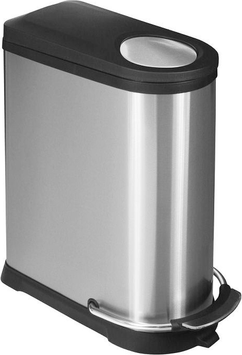 EKO Viva Prullenbak - 40 l - Mat RVS