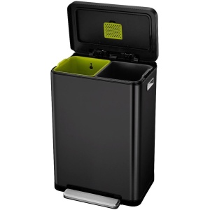 EKO X-Cube Prullenbak - 2x 20 l - Zwart