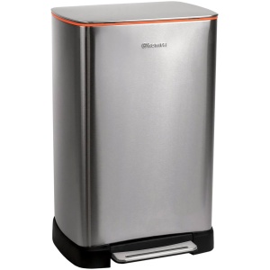 Homra Koniq RVS Prullenbak 30 Liter met Geurfilter - RVS Pedaalemmer - Afvalbak 30L - Vuilnisbak voor huishouden en kantoor - Vuilbak Keuken Afvalemmer - Soft Close Deksel