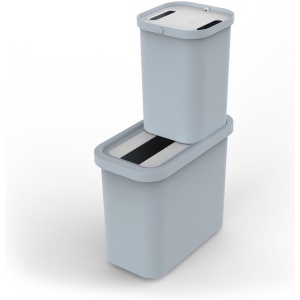 Joseph Joseph - GoRecycle - Recycling Afvalemmer - Set van 2 Stuks - 46 liter - Blauw