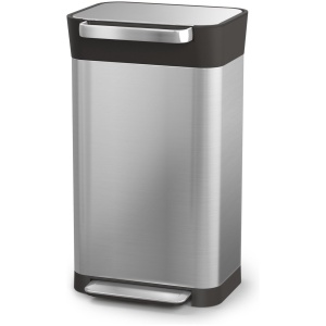 Joseph Joseph Intelligent Waste Prullenbak Titan Slim - RVS - 30 L - Zilver