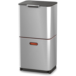 Joseph Joseph Intelligent Waste Prullenbak Totem Max - 60 l - Zilver