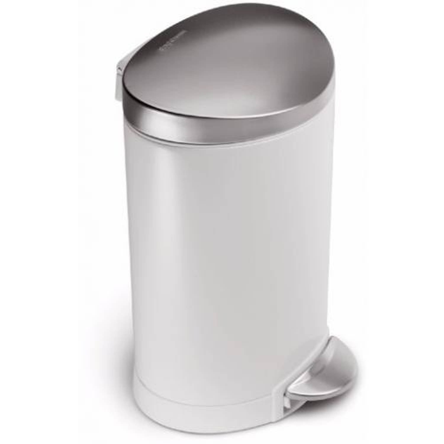 Simplehuman - Afvalemmer Semi-round 6 L - Mat RVS - Simplehuman