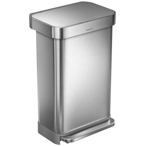 Simplehuman Liner Pocket prullenbak - 45 L - RVS