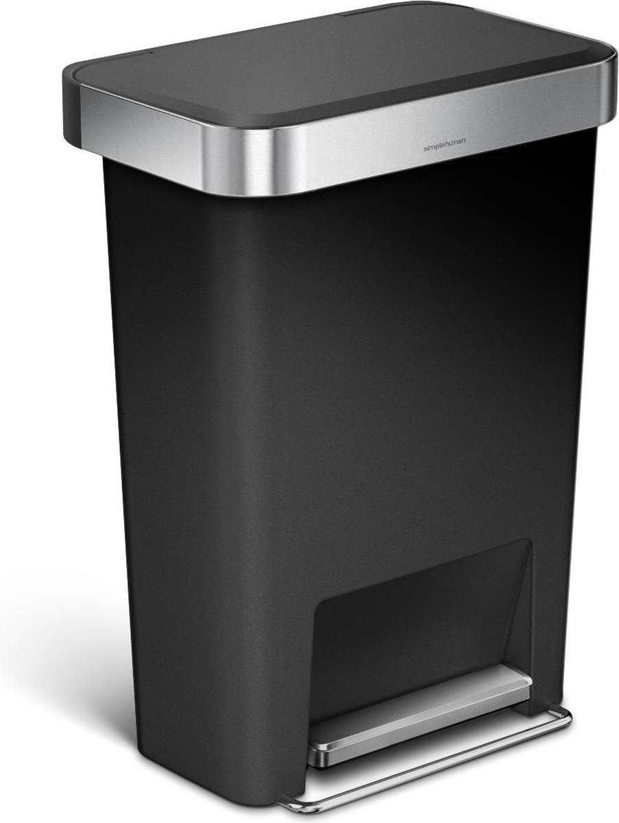 Simplehuman - Prullenbak Liner Pocket Kunststof 45 liter - Kunststof - Zwart