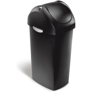 Simplehuman Prullenbak Swing - 60 l - Zwart