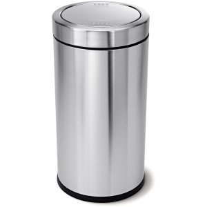 Simplehuman Prullenbak Swingtop - 55 l - Zilver