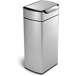 Simplehuman Prullenbak Touch Bar - 30 l - Zilver