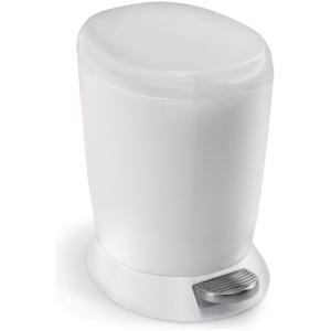 Simplehuman Slim Round Prullenbak - 6 l - Wit