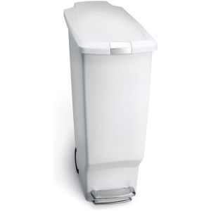 Simplehuman Slimline Prullenbak - 40 l - Plastic - Wit
