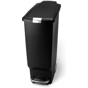 Simplehuman Slimline Prullenbak - 40 l - Plastic - Zwart