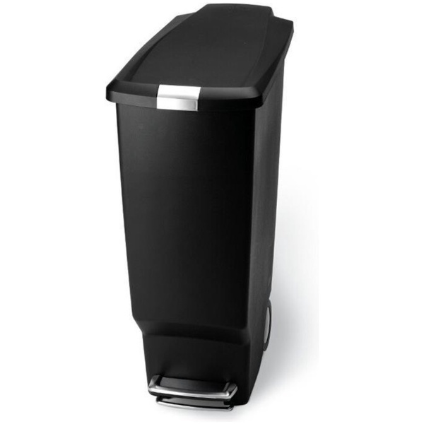 Simplehuman Slimline Prullenbak - 40 l - Plastic - Zwart