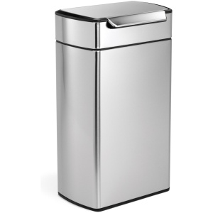 Simplehuman Touch Bar Prullenbak - RVS - 40 l - Zilver