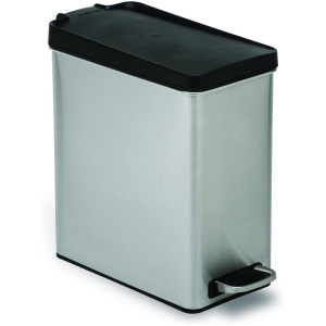 Simplehuman profile Prullenbak - 10 l - RVS - Kunststof deksel