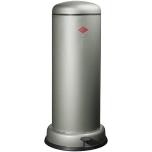 Wesco Baseboy Softclose Prullenbak - 30L - Nieuw Zilver