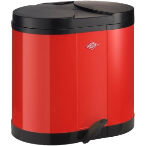 Wesco Double Bin 170 Prullenbak - 2x15 liter - Rood