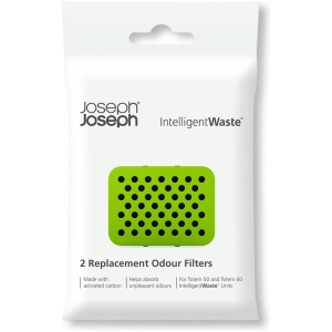 Joseph Joseph Intelligent Waste geurfilter - zwart - 2 stuks
