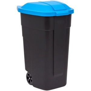 Curver - Afvalbak - gescheiden op wielen, 110L, blauw, 214127