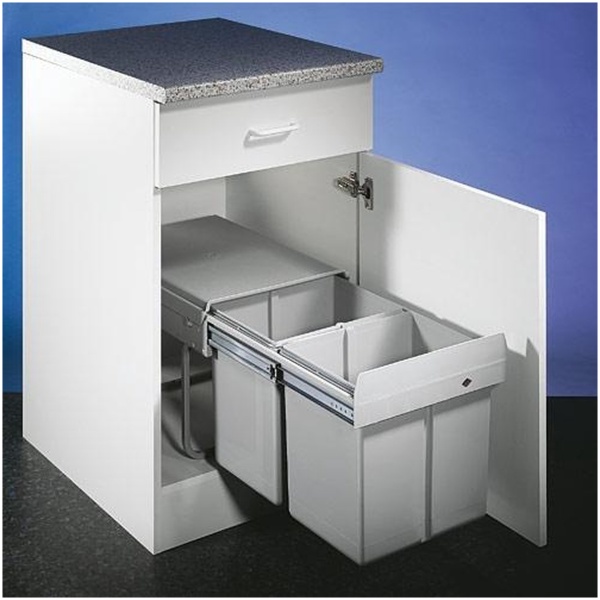 Prullenbak Wesco Double 32 liter