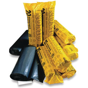 Afvalzak KOMO 60x80cm ldpe 55mu gr/rl20