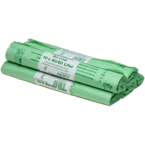 BioMat composteerbare vuilniszakken - 5 rollen - 10 x 40/60 liter - 50 zakken