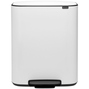 Brabantia Bo Pedal Bin 2 x 30 Liter White