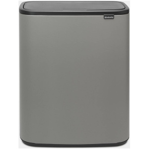 Brabantia Bo Touch Bin afvalemmer 60 liter met kunststof binnenemmer - Mineral Concrete Grey