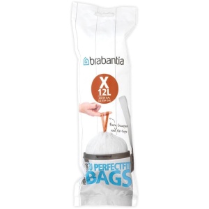 Brabantia PerfectFit Afvalzak met trekbandsluiting - 12 l - Code X - 20 stuks