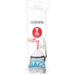 Brabantia PerfectFit Afvalzak met trekbandsluiting - 20 l - Code Y - 20 stuks