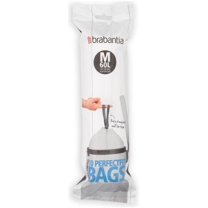 Brabantia PerfectFit Afvalzak met trekbandsluiting - 60 l - Code M - 10 stuks