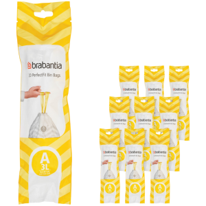 Brabantia Vuilniszakken Code A - 3 Liter (120 stuks)