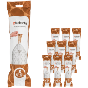 Brabantia Vuilniszakken Code X - 10-12 Liter (200 stuks)