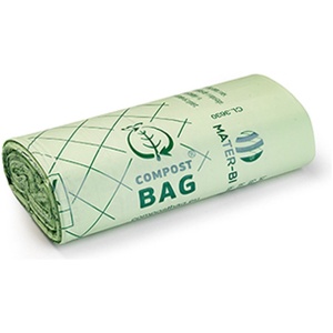 Composteerbare afvalzakjes - 30L - Biologisch afbreekbaar - Europees gecertificeerd - Biobased materiaal