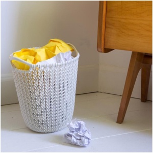 Curver Knit Papiermand - 7L - Vintage Wit