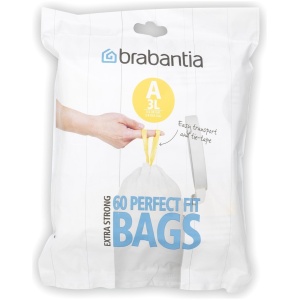 Dispenser pack afvalzak 3 liter (A), 60 stuks,