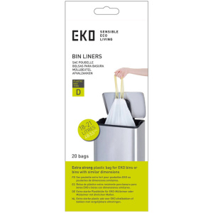 EKO - Afvalzakken 18-21 ltr (D), EKO (24x20 stuks) - Plastic - wit