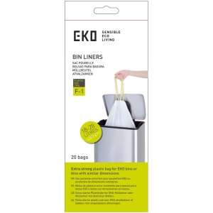 EKO - Afvalzakken 18-28 ltr (F1), EKO (24x20 stuks) - Plastic - wit